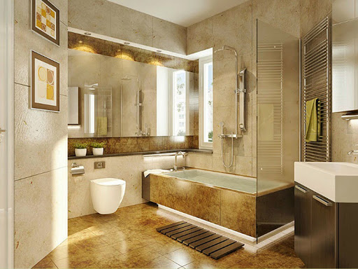 Không nên lắp bồn cầu đối diện cửa nhà vệ sinh vì ảnh hưởng không tốt, tạo ra nhiều uế khí