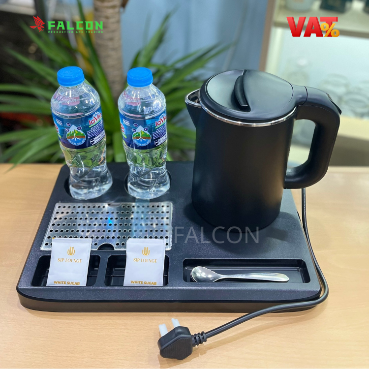 Bộ 2 chi tiết gồm khay đựng tổng thể và ấm đun siêu tốc