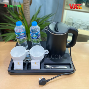 Bộ ấm đun siêu tốc 2 chi tiết chuyên dụng cho khách sạn, nhà nghỉ, văn phòng