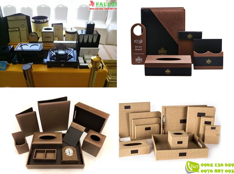 Bộ đồ dùng khách sạn bằng da