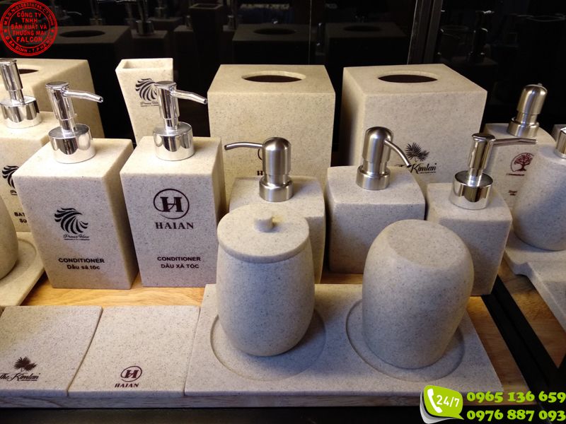 bộ đồ resin khách sạn bằng gốm sứ