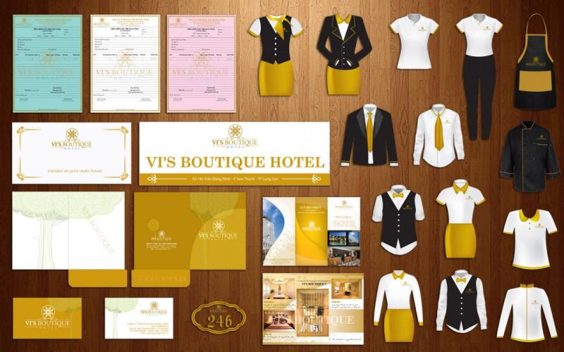 Các khách sạn đều cần có bộ nhận diện thương hiệu riêng tạo dấu ấn cho khách hàng