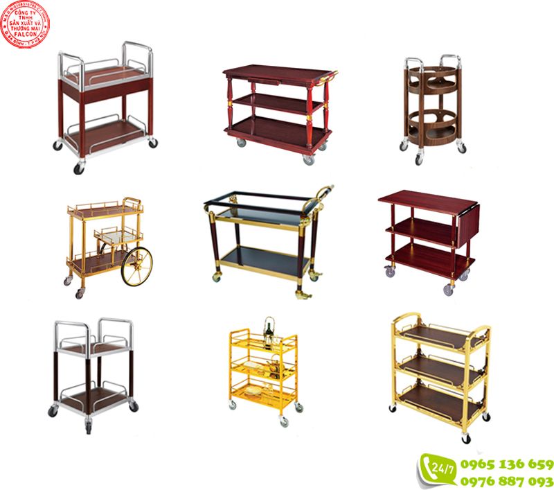 Falcon là địa chỉ uy tín chuyên cung cấp các loại xe đẩy cho khách sạn nhà hàng
