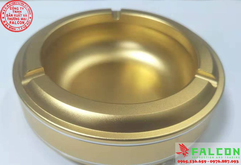 Gạt tàn thuốc lá khách sạn mạ vàng cao cấp