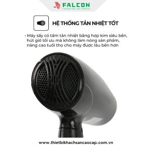 Máy sấy tóc Sunhouse có hệ thống tản nhiệt bảo vệ an toàn