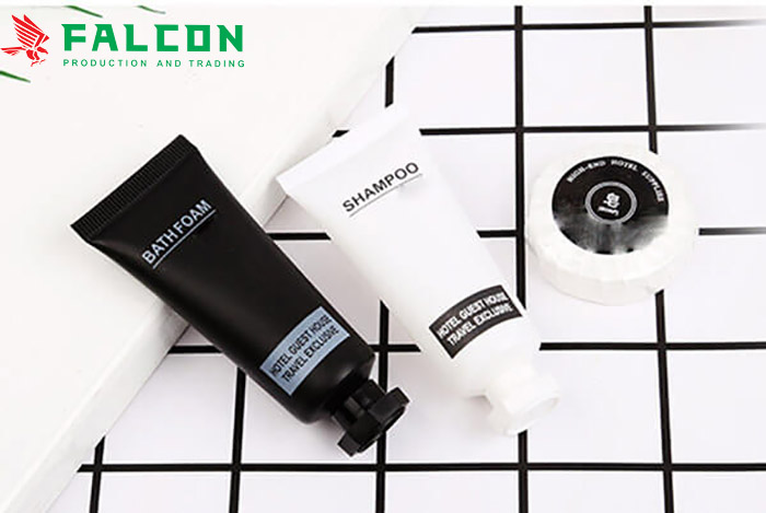Falcon cung cấp đồ amenities khách sạn tại Cà Mau - tuýt dầu gội 30ml