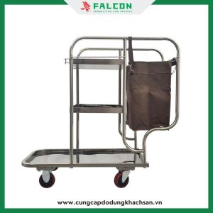 Xe đẩy dọn vệ sinh cho khách sạn, bệnh viện, trường học, trung tâm thương mại