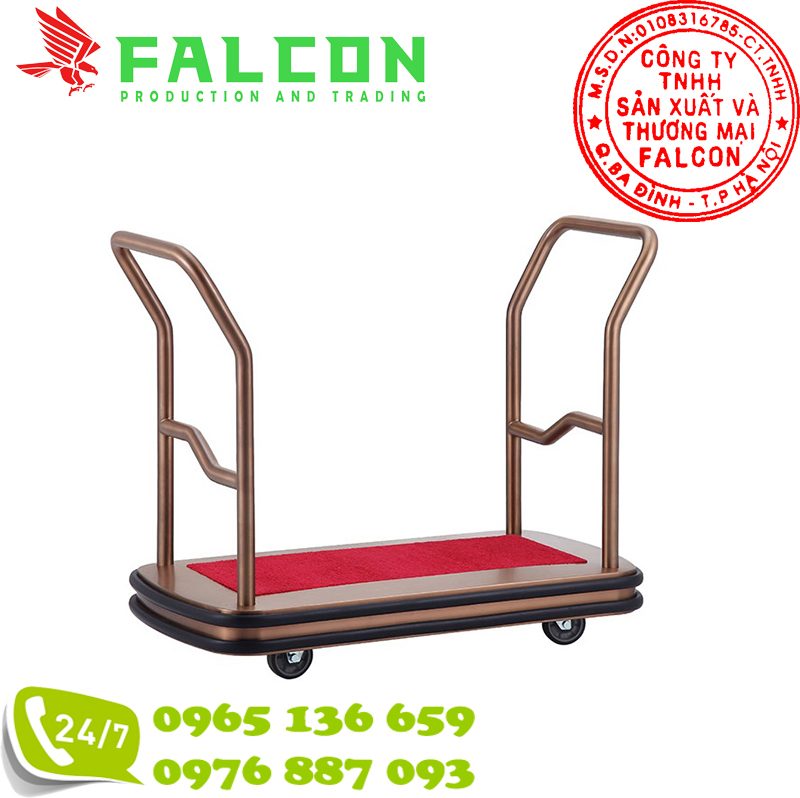 Xe đẩy hành lý inox- Sự lựa chọn tuyệt vời cho khách sạn, resort