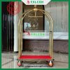 Xe đẩy hành lý mái vòng mạ vàng cho khách sạn